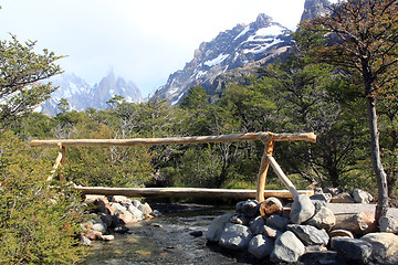 Image showing Wooden bridge