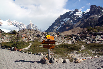 Image showing Hiking in El Chalten area