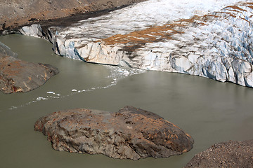 Image showing Island and glacier