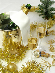 Image showing Champagne for Christmas