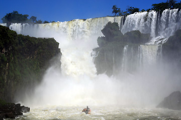 Image showing Boat and falls