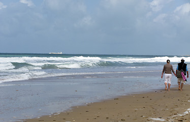 Image showing Regentag am Meer