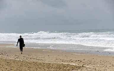 Image showing Regentag am Meer