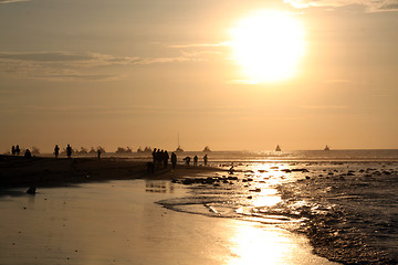 Image showing People on the beach