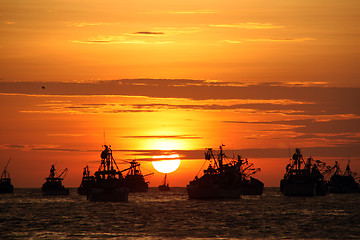 Image showing Fishing boats