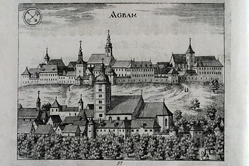 Image showing Zagreb, Croatia, old graphic