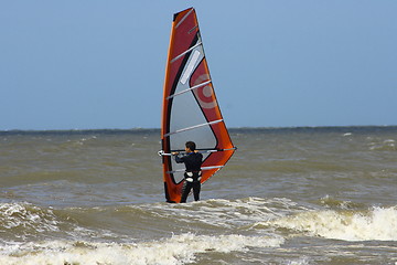 Image showing wind surfer