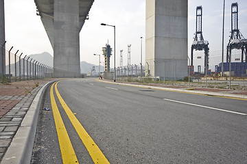 Image showing Under the bridge. Urban scene