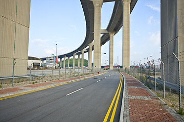 Image showing Under the bridge. Urban scene