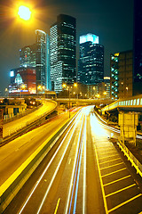 Image showing modern urban city at night 