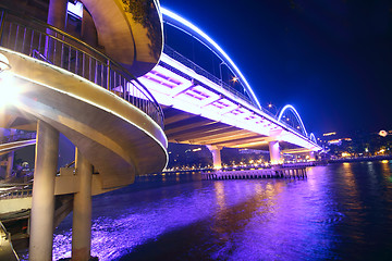 Image showing bridge at night