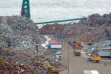 Image showing scrap yard recycling