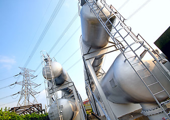 Image showing gas container and power tower