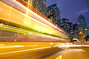 Image showing Road and traffic in downtown area