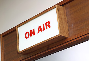 Image showing Illustration of an 'On Air' sign