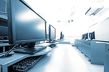 Image showing workplace room with computers