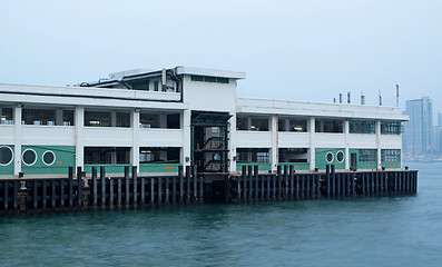 Image showing Ferry Pier to remote island of Hong Kong 