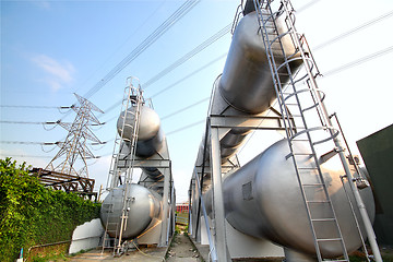 Image showing gas container and power tower