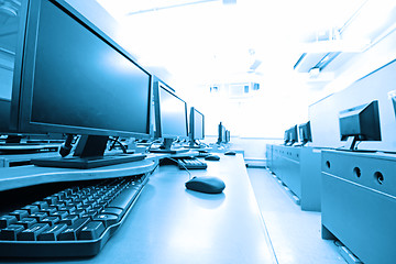 Image showing workplace room with computers