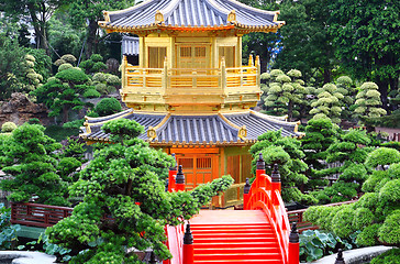 Image showing Pavilion of Absolute Perfection in the Nan Lian Garden, Hong Kon