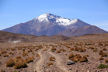 Image showing Desert and mountain