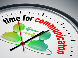 Image showing time for communication