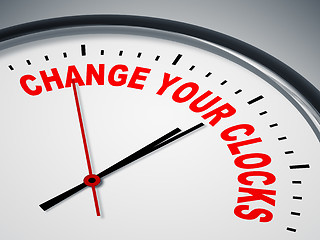 Image showing change your clocks