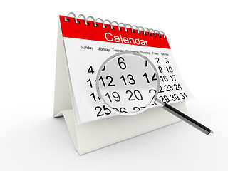 Image showing 3D desktop calendar