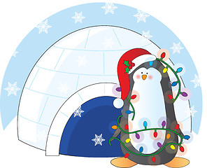 Image showing Penguin Christmas