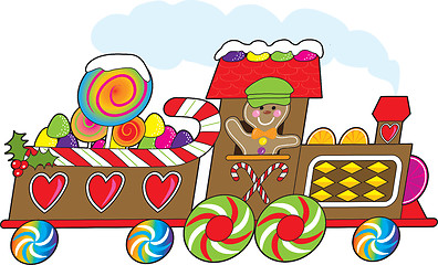 Image showing Gingerbread Train