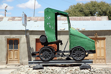 Image showing green section car