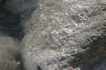 Image showing The big crystal of salt of Dead Sea