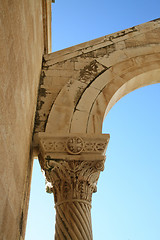 Image showing Pillar on Basilica of the Transfiguration, Israel