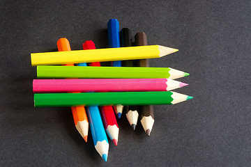 Image showing coloured crayons