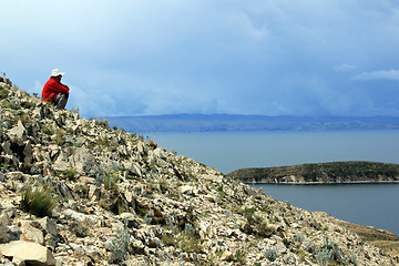 Image showing Man on the slope