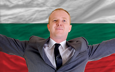Image showing happy businessman because of profitable investment in bulgaria s