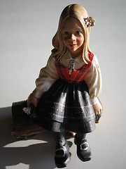 Image showing Girl in norwegian folk costume