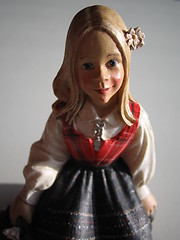 Image showing Girl in norwegian folk costume