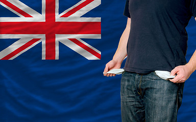 Image showing recession impact on young man and society in new zealand