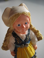 Image showing Girl in swedish folk costume