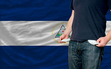 Image showing recession impact on young man and society in nicaragua