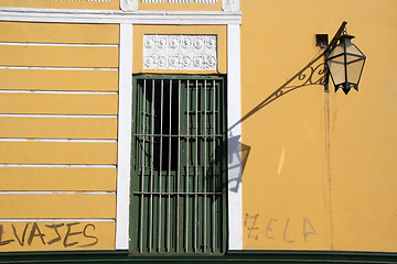 Image showing Yellow wall