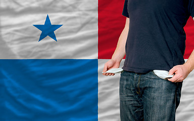 Image showing recession impact on young man and society in panama