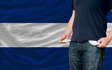 Image showing recession impact on young man and society in nicaragua