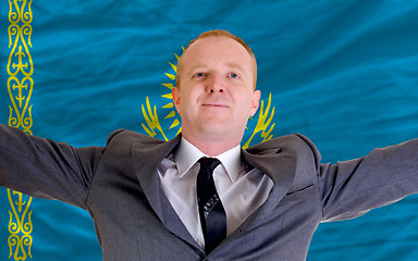 Image showing happy businessman because of profitable investment in kazakhstan