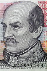 Image showing portrait of 20 kuna croatian banknote