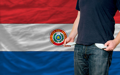 Image showing recession impact on young man and society in paraguay