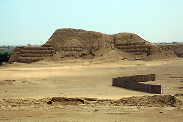 Image showing Desert and piramid 