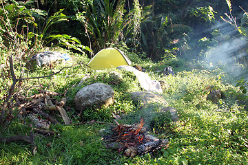 Image showing Camping