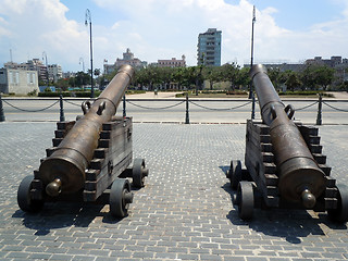 Image showing Bronze guns